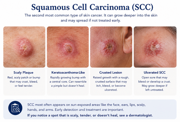 Squamous Cell Carcinoma - Types of Skin Cancer