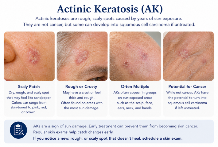 Actinic Keratosis - Pre-Cancer - Types of Skin Cancer